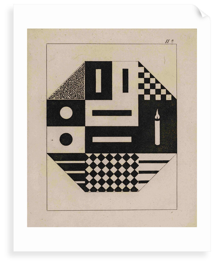 Effects of black and white objects on the eye by Johann Wolfgang von Goethe (1749-1832)