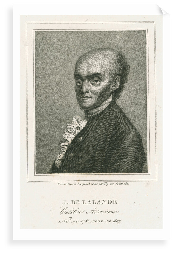 Portrait of Joseph Jerome Lefrancois de Lalande (1732-1807) by Auguste Adrien Jouanin