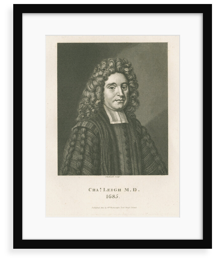 Portrait of Charles Leigh (1662-1701) by P Rothwell