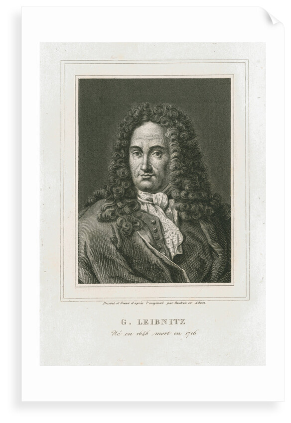 Portrait of Gottfried Wilhelm Leibniz (1646-1716) by Philibert Boutrois Adam