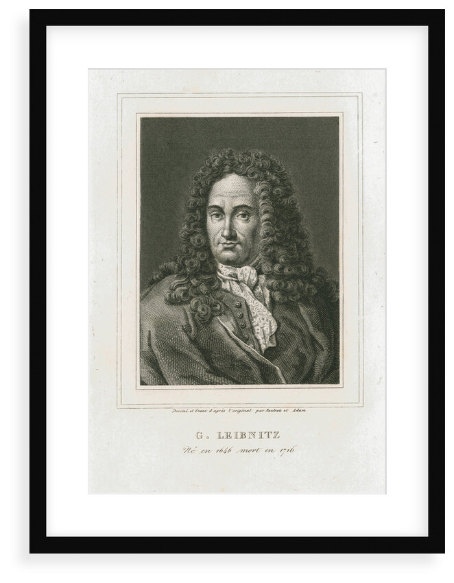 Portrait of Gottfried Wilhelm Leibniz (1646-1716) by Philibert Boutrois Adam
