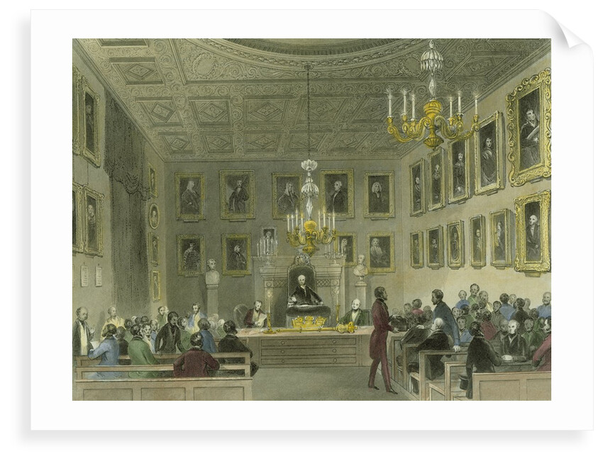 A meeting of the Royal Society at Somerset House by Henry Melville