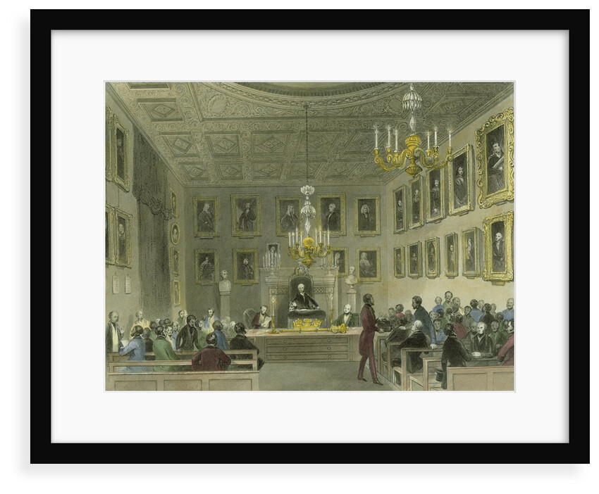 A meeting of the Royal Society at Somerset House by Henry Melville