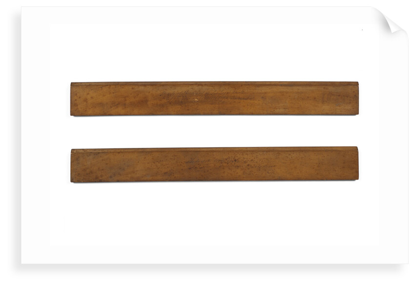 Wooden rulers from Woolsthorpe by Anonymous