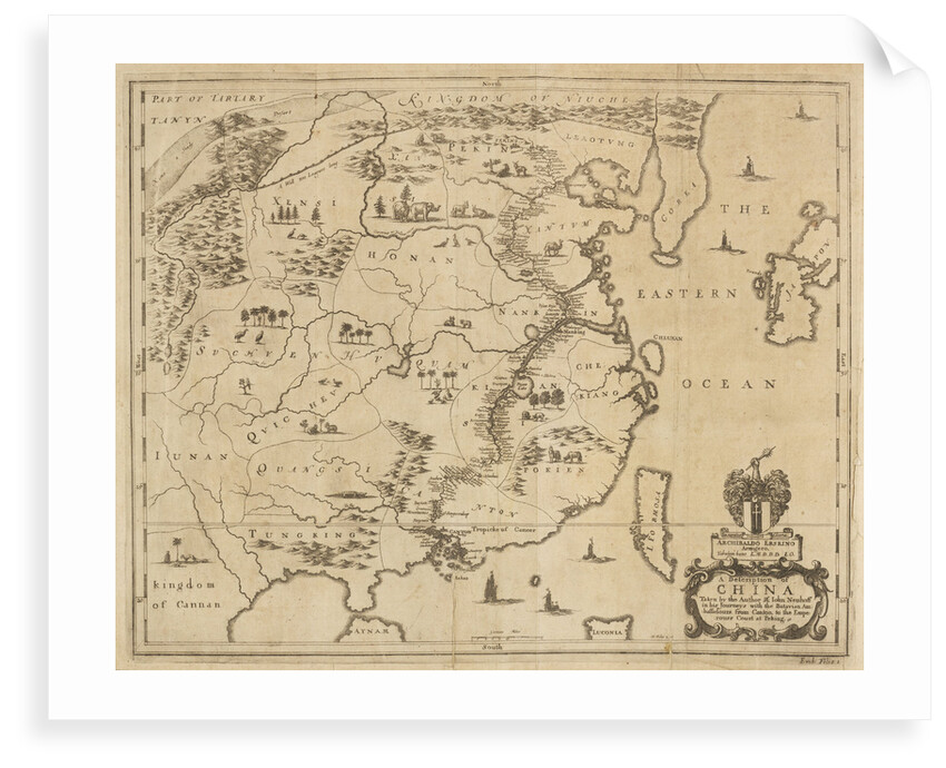 Map of China by Wenceslaus Hollar