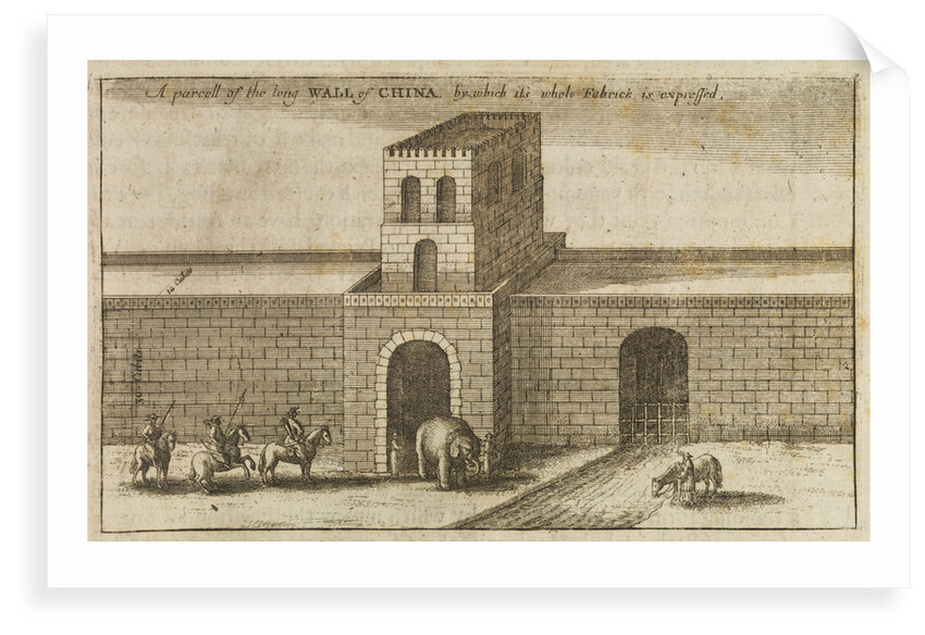 Great Wall of China by Wenceslaus Hollar