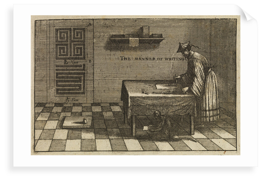 A method of Chinese writing by Wenceslaus Hollar