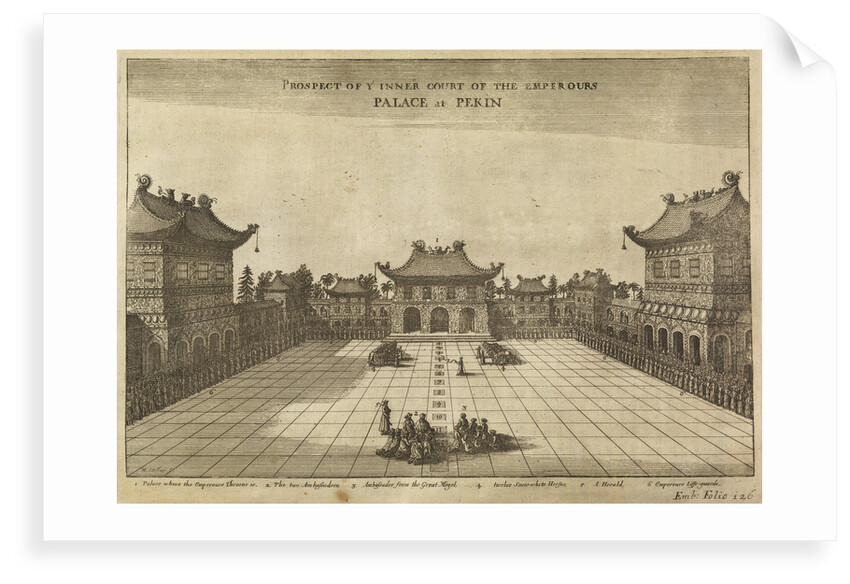 'Palace at Pekin' [Beijing] by Wenceslaus Hollar
