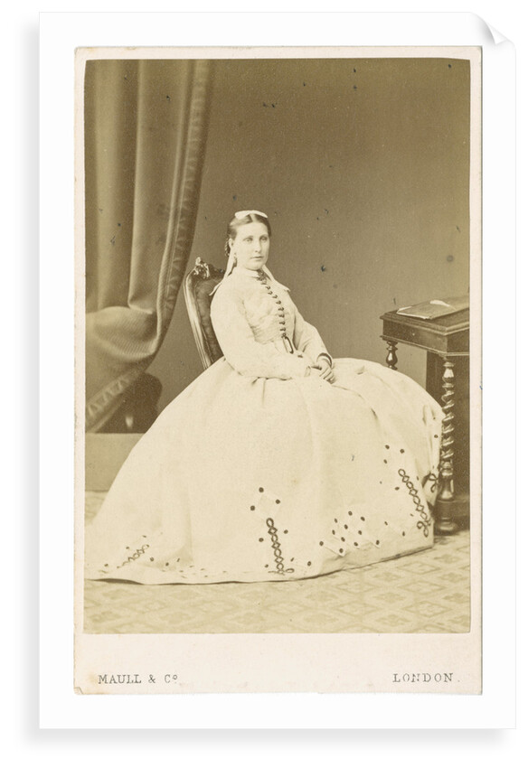 Portrait of Florence Barbara Maria Baker (1841-1916) by Maull & Co