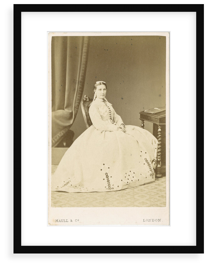 Portrait of Florence Barbara Maria Baker (1841-1916) by Maull & Co