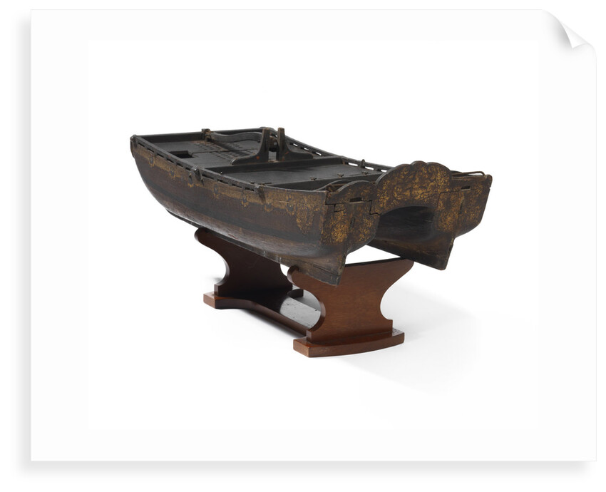 Model of a twin-hulled ship by Stephen Worlidge