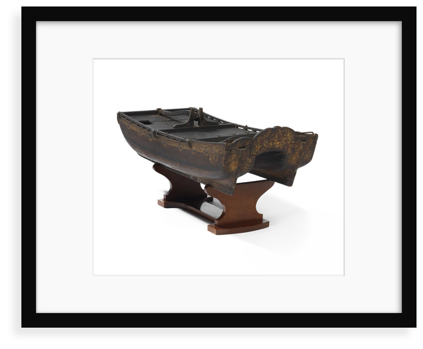 Model of a twin-hulled ship by Stephen Worlidge