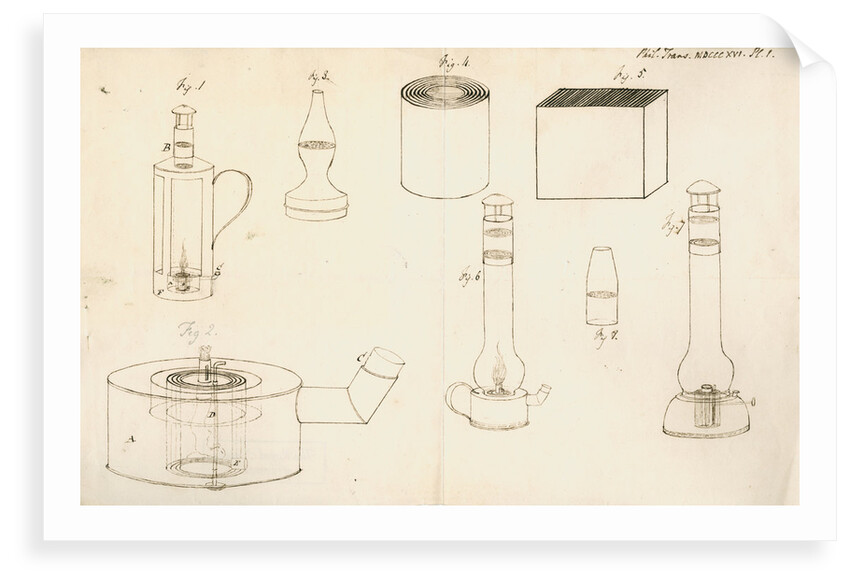 Miners' safety lamp by Humphry Davy
