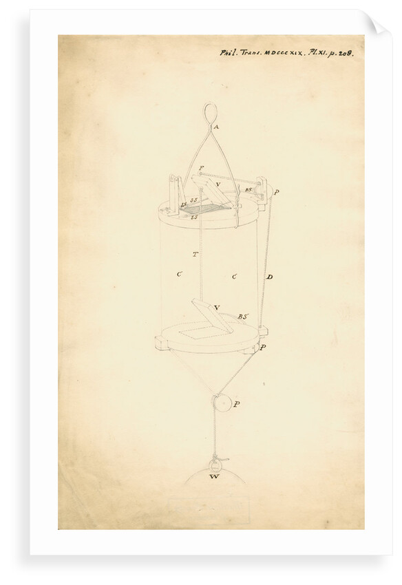 Machine for sampling sea-water at depth by Francis Marcet