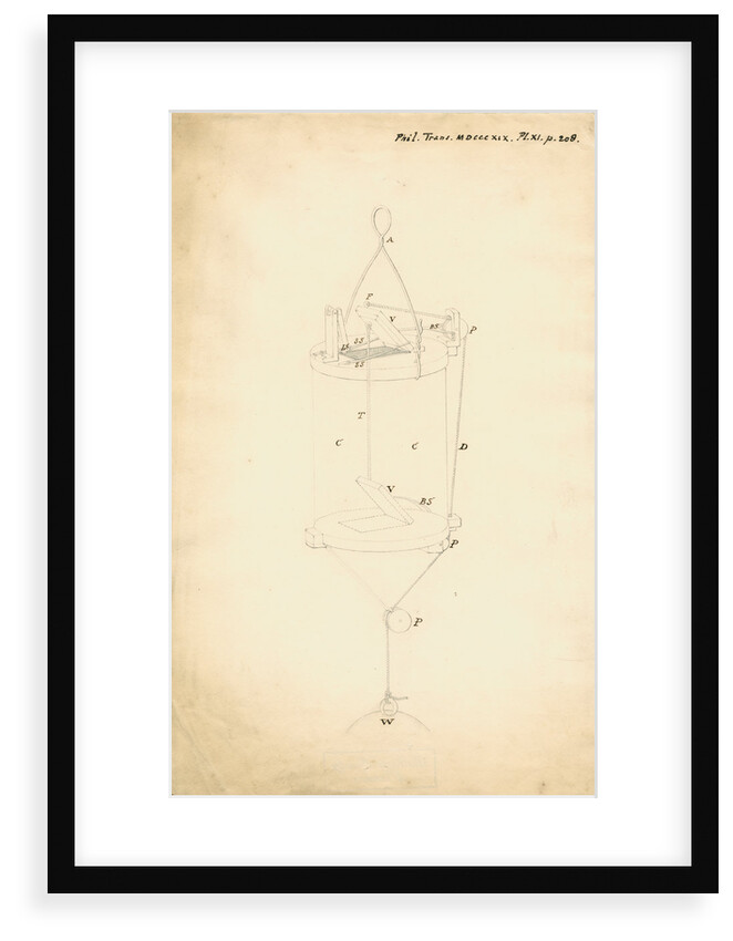 Machine for sampling sea-water at depth by Francis Marcet