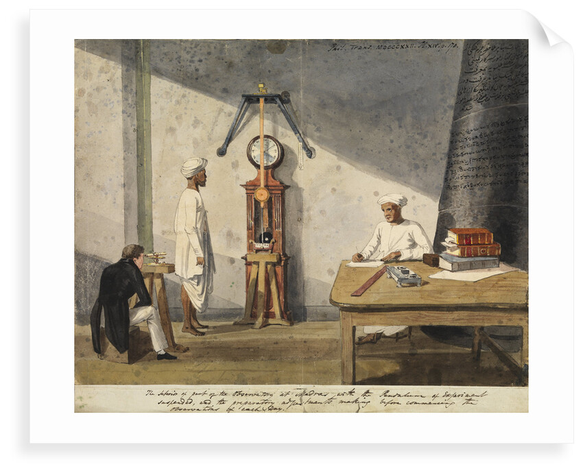 Madras Observatory interior by Anonymous