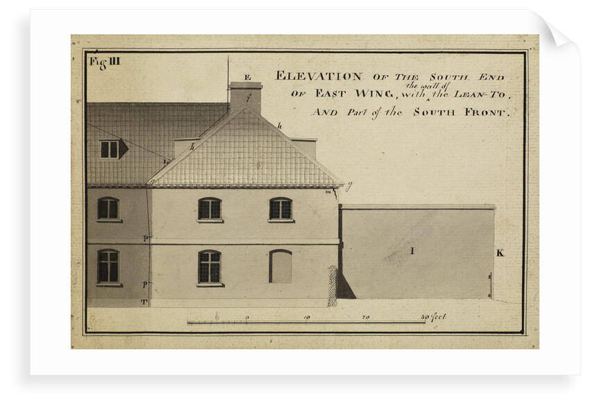 Elevation of the South endÃ  [of Heckingham Workhouse, Norfolk] by Anonymous