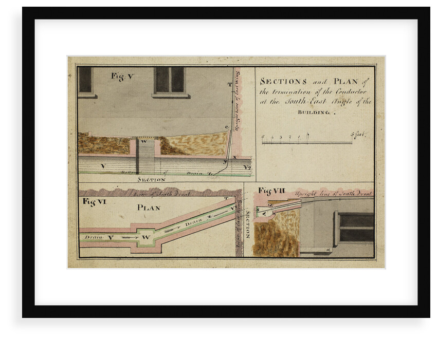 Sections and plan of the termination of the ConductorÃ  [of Heckingham Workhouse, Norfolk] by Anonymous