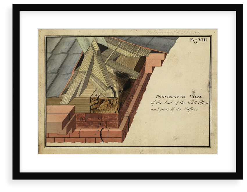 Perspective view of the End of the Wall PlateÃ  [of Heckingham Workhouse, Norfolk] by Anonymous