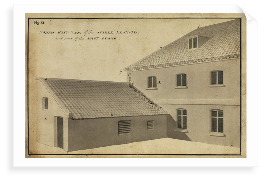 North East view of the Stable Lean-toÃ  [of Heckingham Workhouse, Norfolk] by Anonymous
