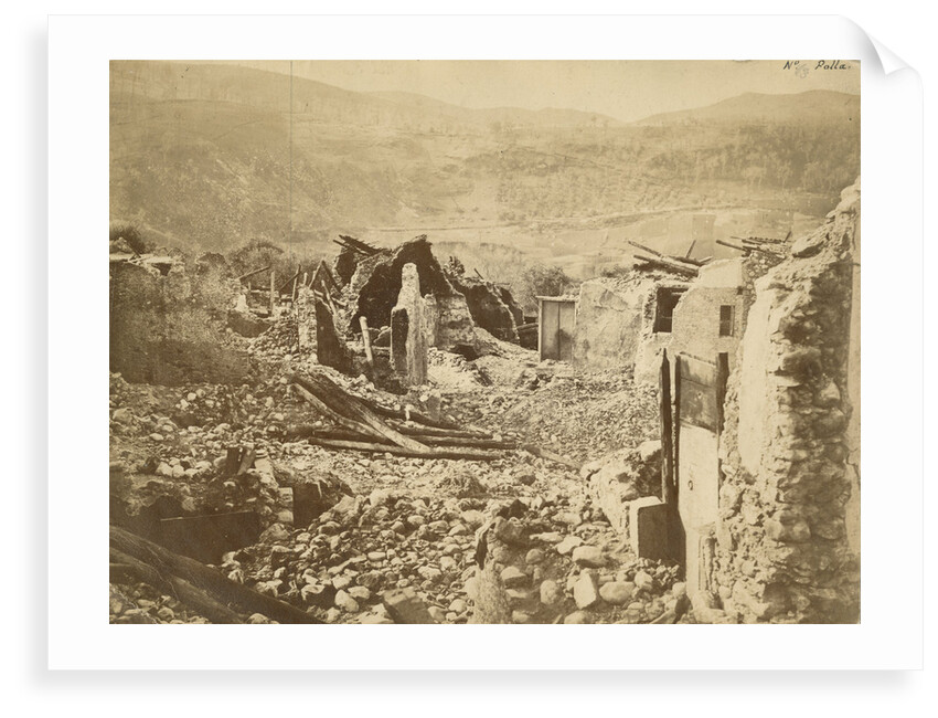 'At Polla' [earthquake damage] by Alphonse Bernoud Grellier