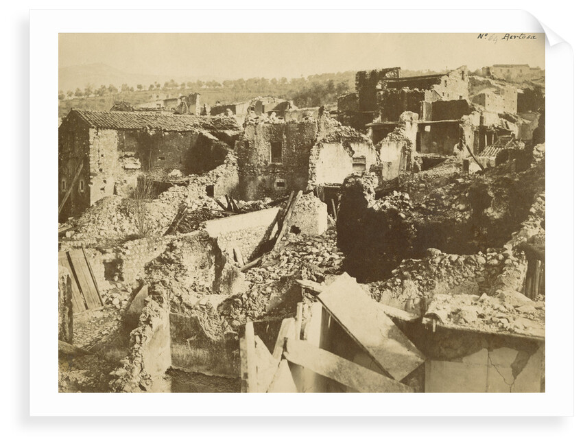 'Pertosa' [earthquake damage] by Alphonse Bernoud Grellier
