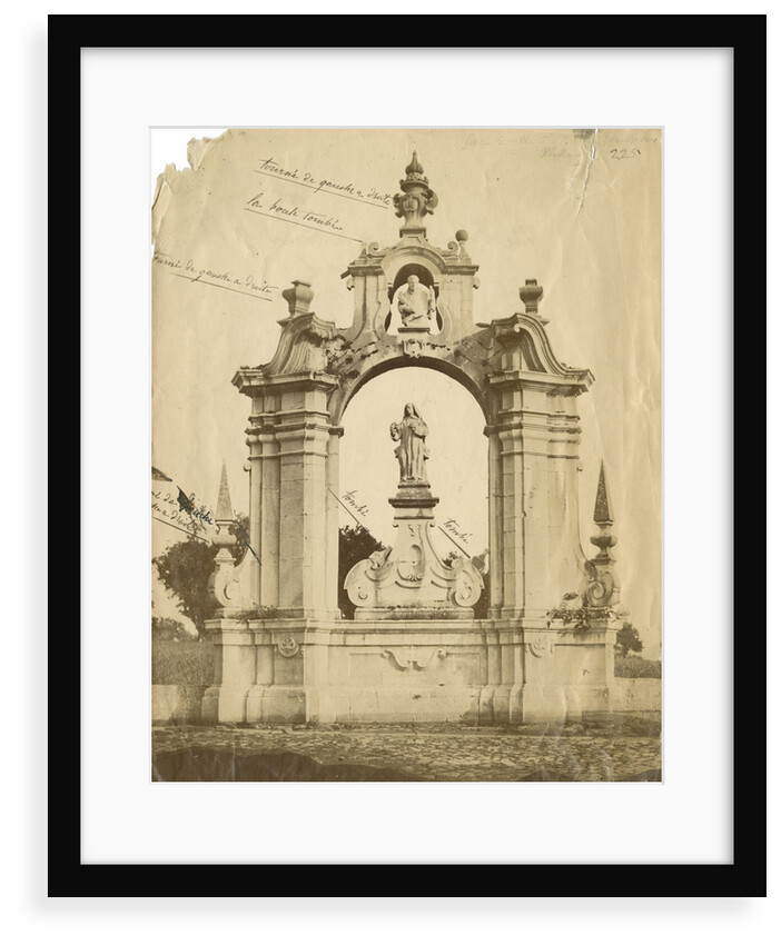 St Bernard's monument, Certosa [earthquake damage] by Alphonse Bernoud Grellier