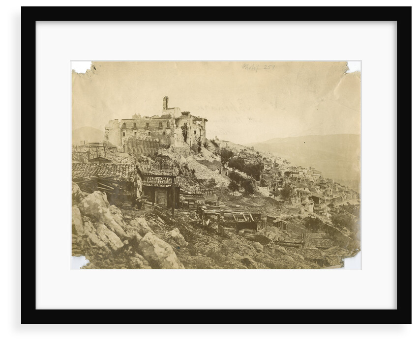 'Saponara...' [earthquake damage] by Alphonse Bernoud Grellier