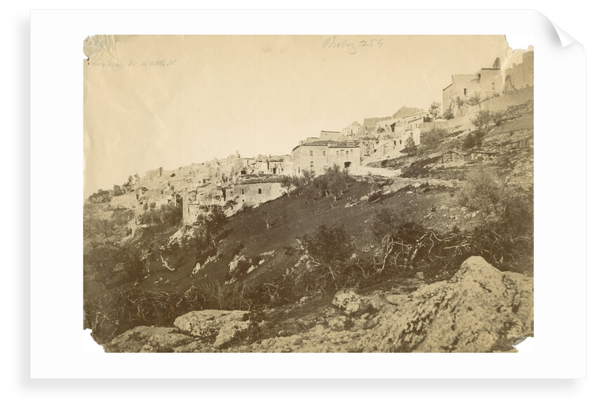 'Saponara...from the East' [earthquake damage] by Alphonse Bernoud Grellier