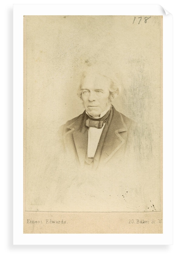 Portrait of Michael Faraday (1791-1867) by Ernest Edwards