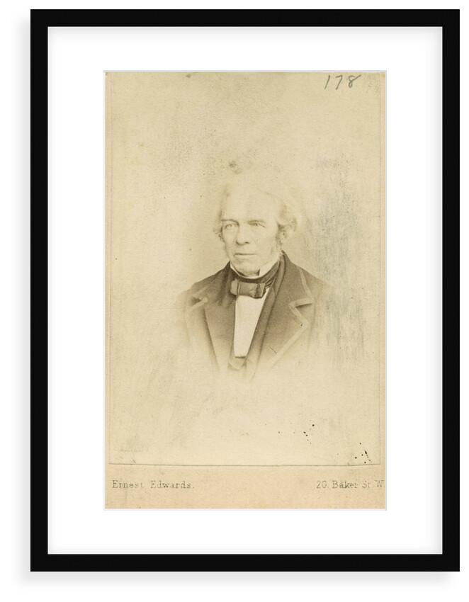 Portrait of Michael Faraday (1791-1867) by Ernest Edwards
