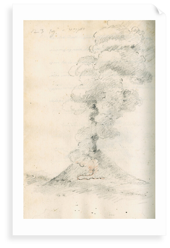 Vesuvius erupting by Antonio Piaggio