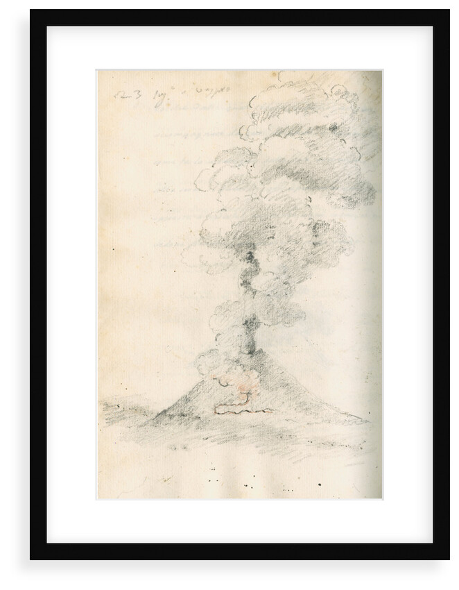 Vesuvius erupting by Antonio Piaggio