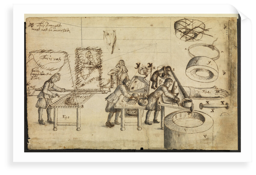 Felt-makers at work by Robert Hooke
