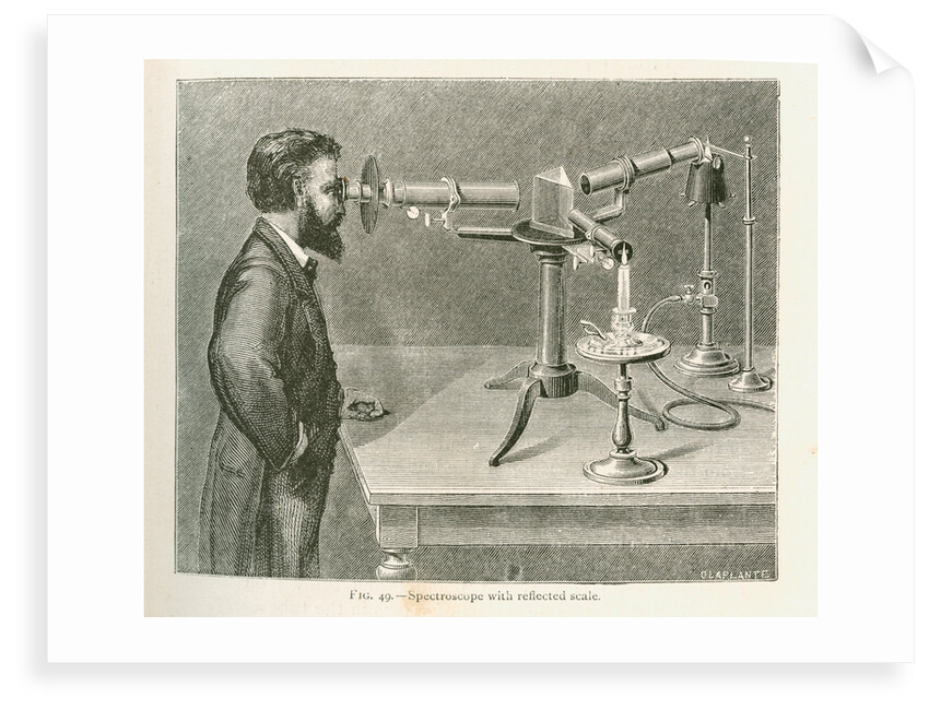 Spectroscope with reflected scale by C Laplante