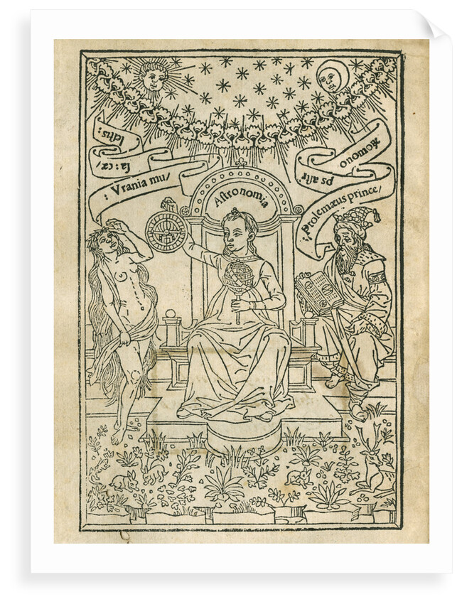 Depiction of Urania, Astronomia and Ptolemy by Anonymous