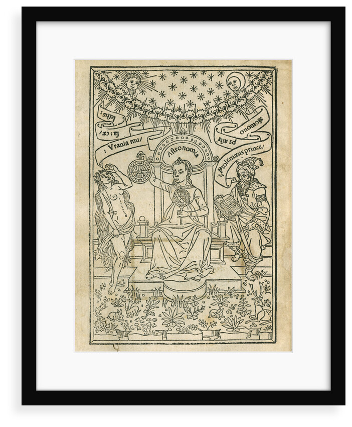 Depiction of Urania, Astronomia and Ptolemy by Anonymous