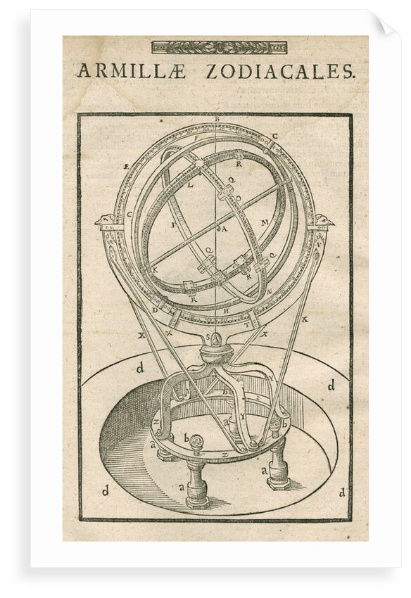Tycho Brahe's zodiacal armillary sphere by Anonymous