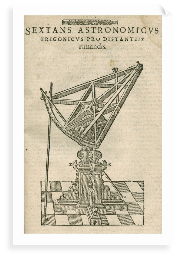 Tycho Brahe's triangular astronomical sextant by Anonymous