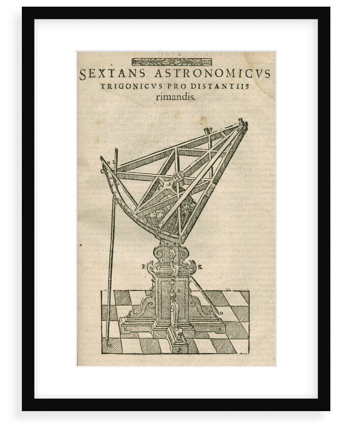 Tycho Brahe's triangular astronomical sextant by Anonymous