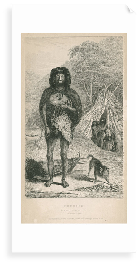 'Fuegian (Yapoo Tekeenica) at Portrait Cove' by Thomas Landseer