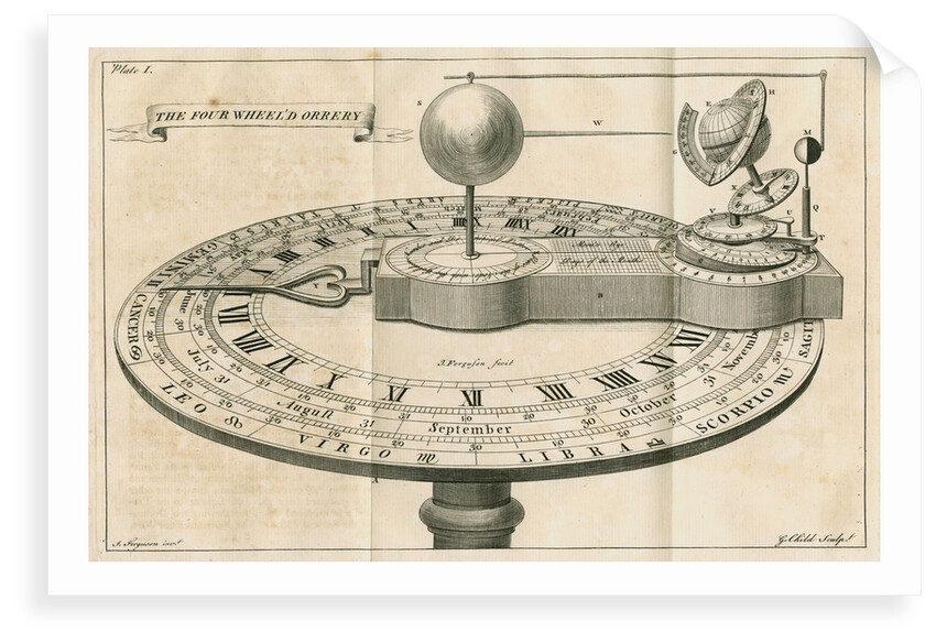 'The four wheel'd orrery' by G Child
