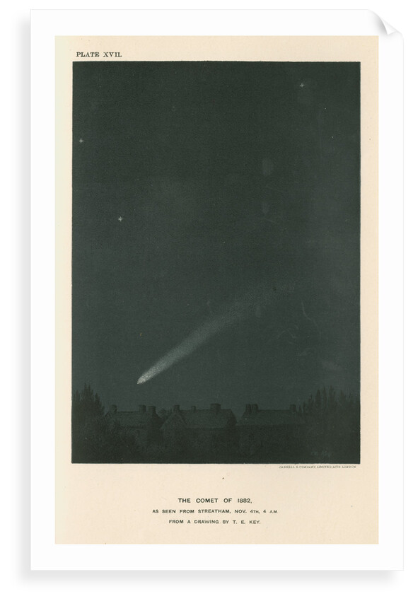 'The comet of 1882 as seen from Streatham' by Cassell & Co