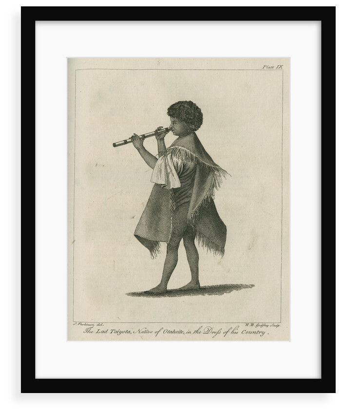 'The Lad Taiyota, Native of Otaheite, in the Dress of his Country' by Richard Bernard Godfrey