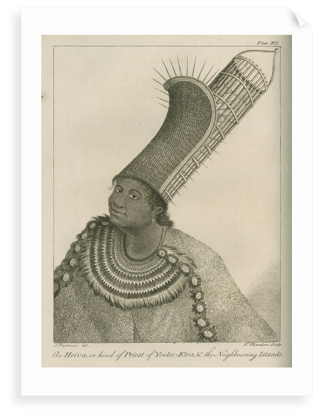'An Heiva, or kind of Priest of Yoolee-Etea, & the Neighbouring Islands' by Thomas Chambers