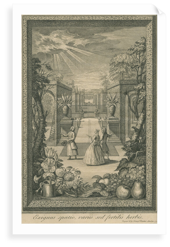 English garden scene by Henry Fletcher