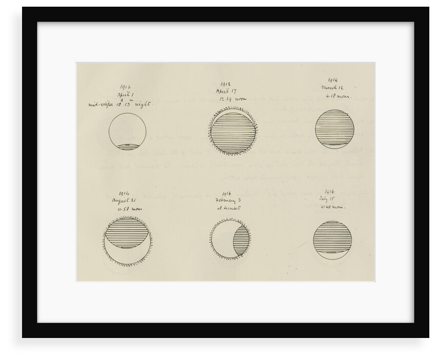 Appearance of eclipses 1912-1916 by Samuel Johnson