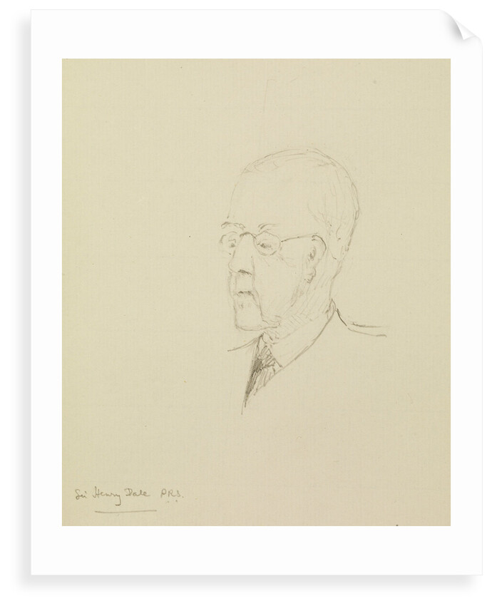 Portrait of Sir Henry Hallett Dale (1875-1968) by Alfred Charles Glyn Egerton