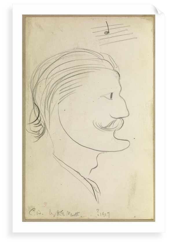 Caricature of Cecil Clifford Dobell (1886-1949) by H G Newth