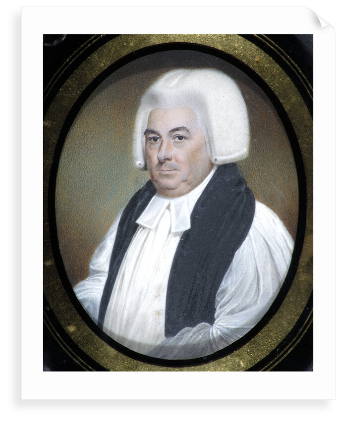 Miniature of Samuel Horsley (1733-1806) by Walter Stephens Lethbridge